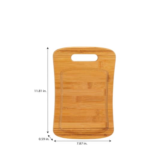 Kitchen Details Medium Curved Bamboo Cutting Board